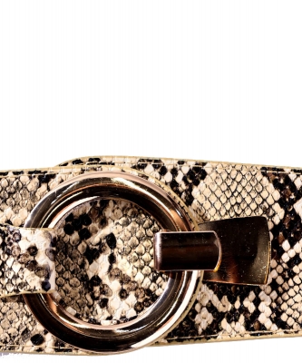 Snakeskin Fashion Belt  BT320027 TAN